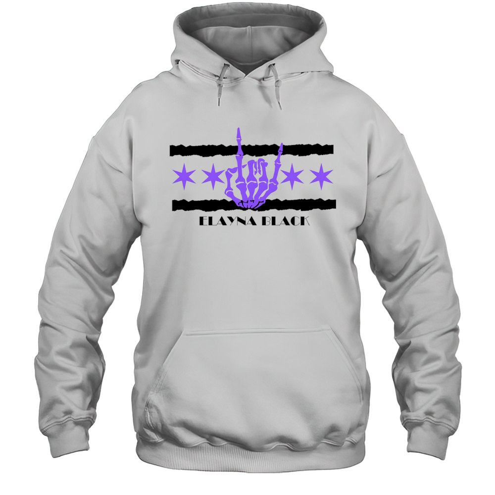 Elayna Black Shirt Unisex Hoodie
