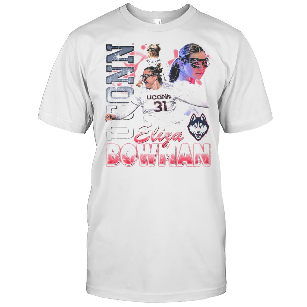 Eliza Bowman Uconn Huskies Lacrosse NCAA Division I 90s Graphic T-shirt