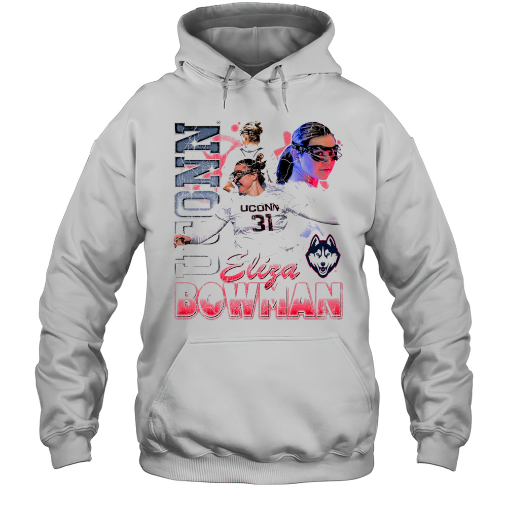 Eliza Bowman Uconn Huskies Lacrosse NCAA Division I 90s Graphic T-shirt Unisex Hoodie