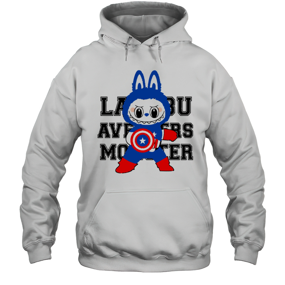 Labubu Avengers Labubu Captain America Shirt Unisex Hoodie