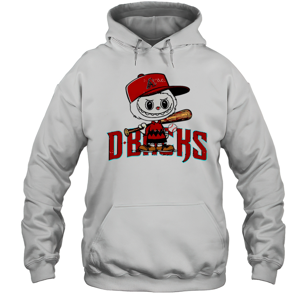 Labubu Charlie Brown Arizona Diamondbacks Shirt Unisex Hoodie