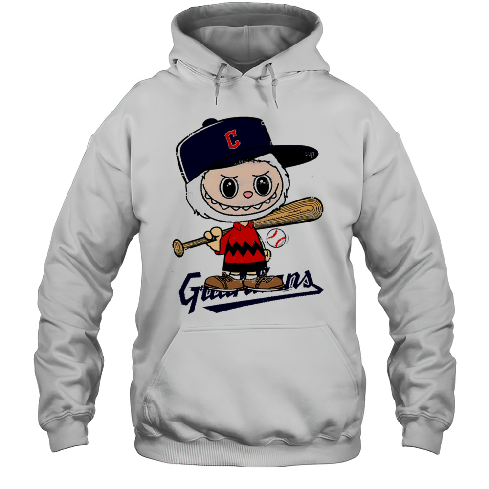 Labubu Charlie Brown Cleveland Guardians Shirt Unisex Hoodie