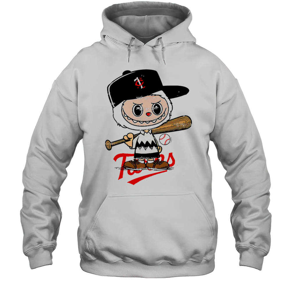 Labubu Charlie Brown Minnesota Twins Shirt Unisex Hoodie