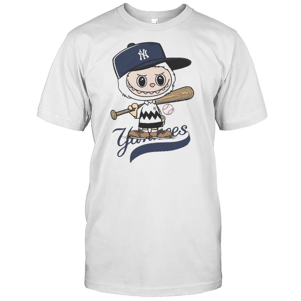 Labubu Charlie Brown New York Yankees Shirt