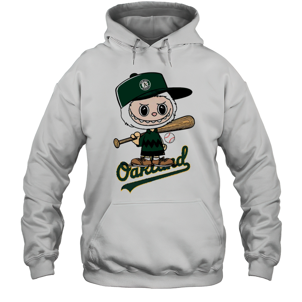 Labubu Charlie Brown Oakland Athletics Shirt Unisex Hoodie