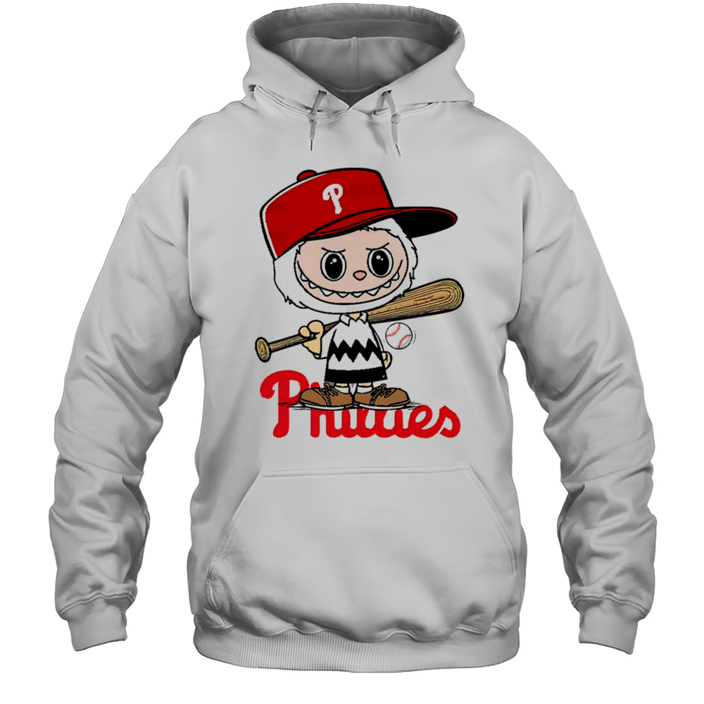 Labubu Charlie Brown Philadelphia Phillies Shirt Unisex Hoodie