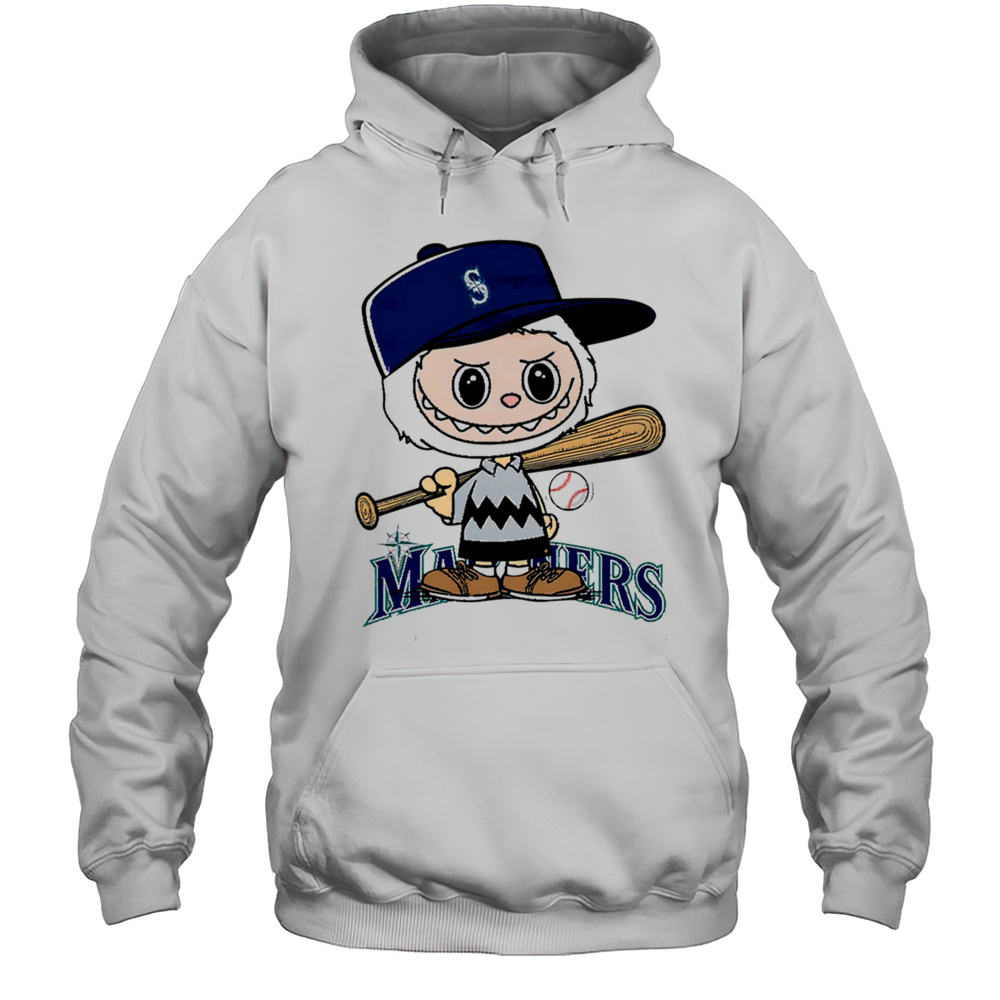 Labubu Charlie Brown Seattle Mariners Shirt Unisex Hoodie