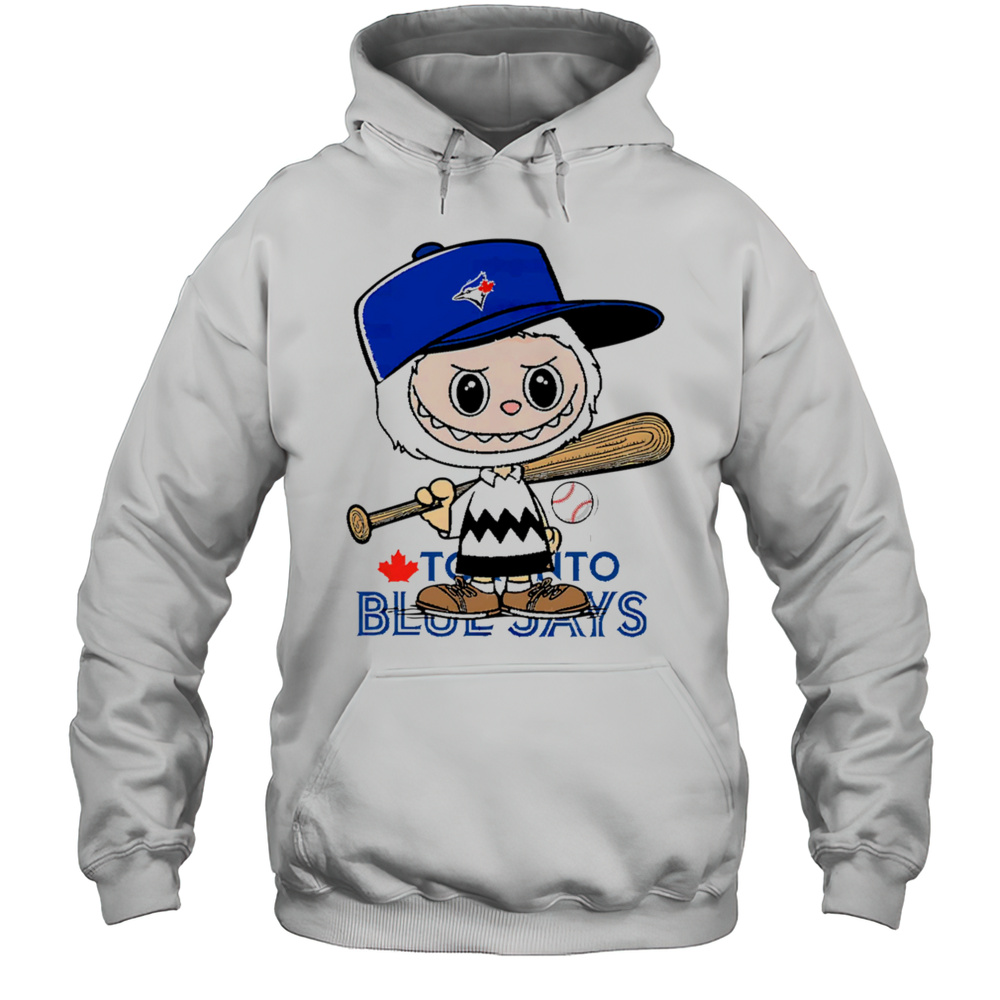 Labubu Charlie Brown Toronto Blue Jays Shirt Unisex Hoodie