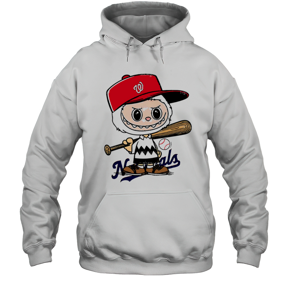Labubu Charlie Brown Washington Nationals Shirt Unisex Hoodie