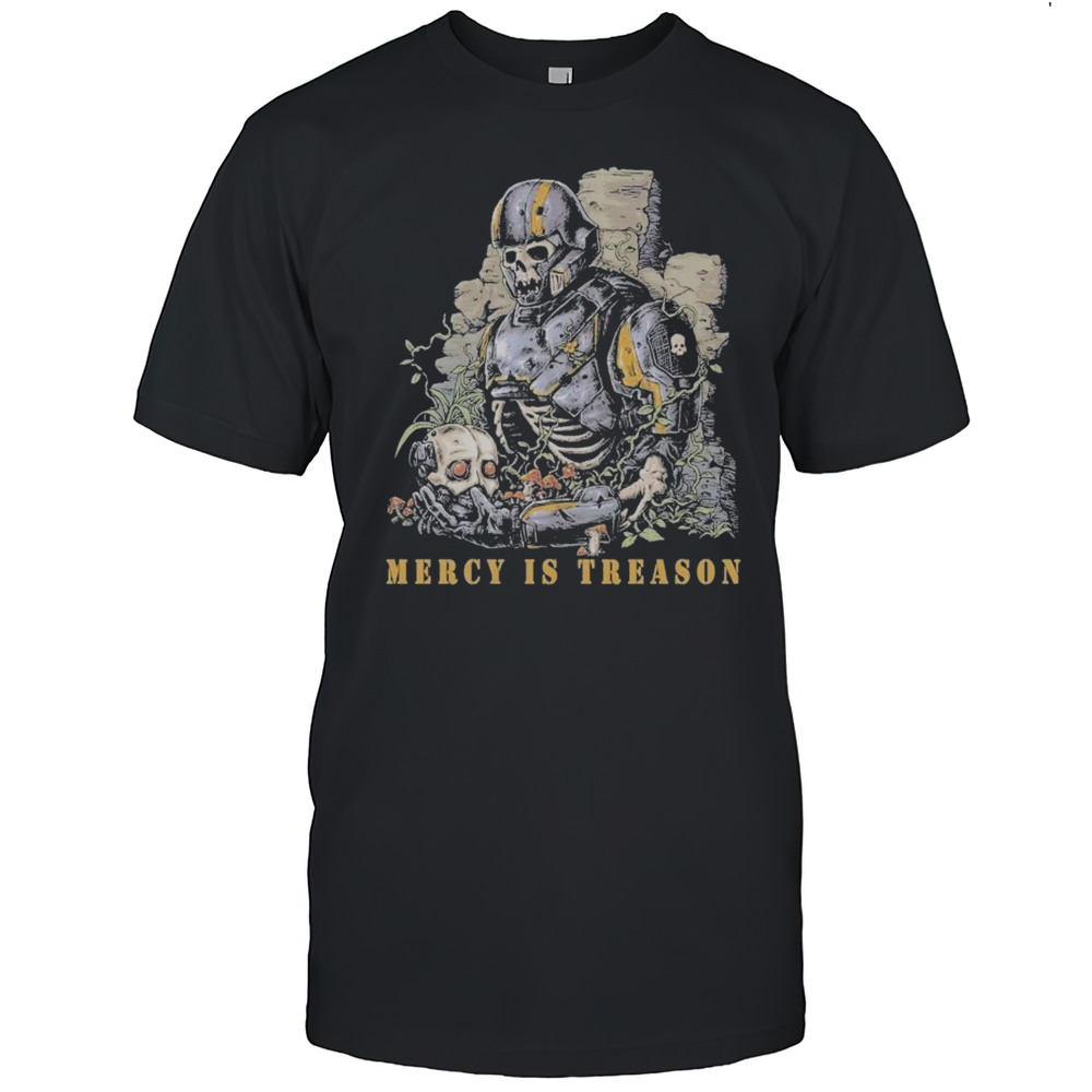 Mercy Is Treason Threat Llama T-shirt