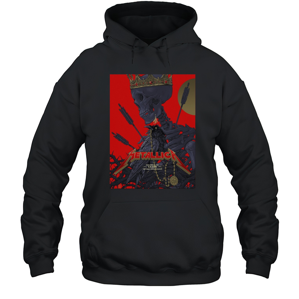 Metallica Columbus OH 5.9.2025 Historic Crew Stadium Poster T-shirt Unisex Hoodie