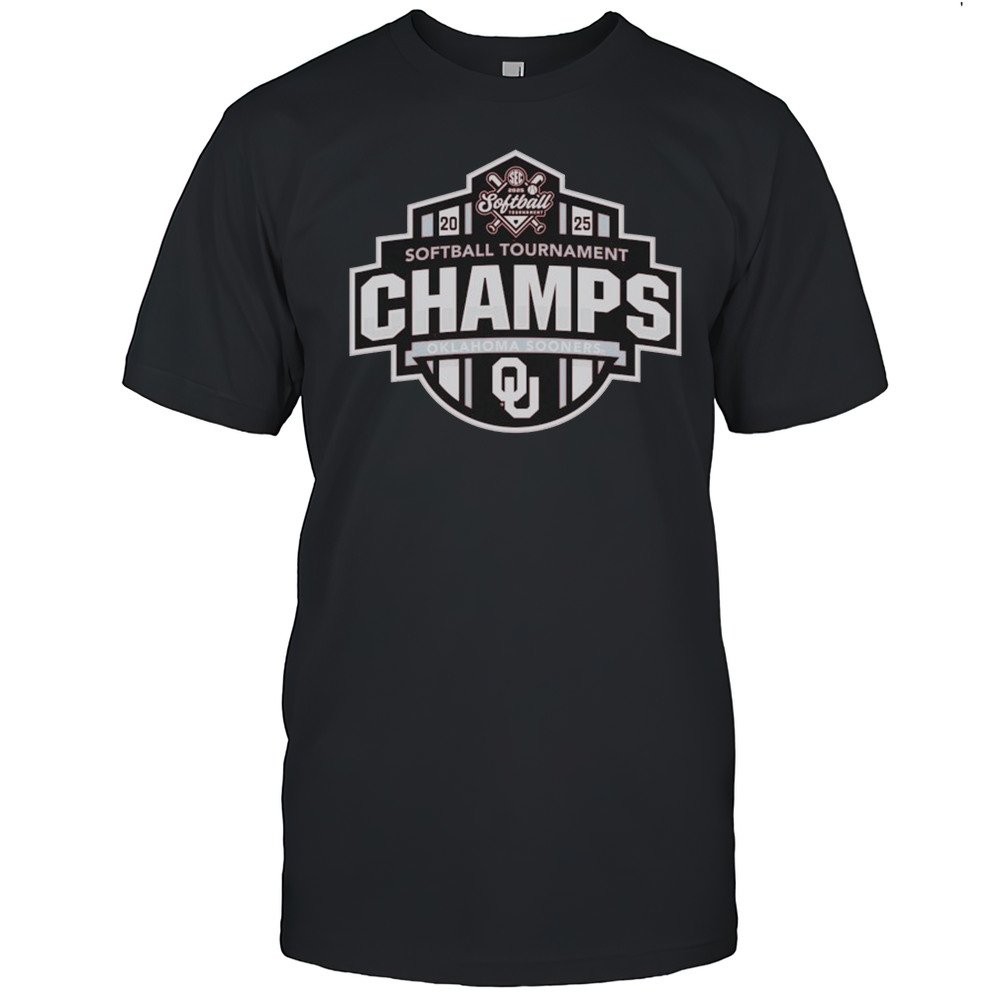 Oklahoma Sooners Softball 2025 SEC Conference Tournament Champions T-shirt