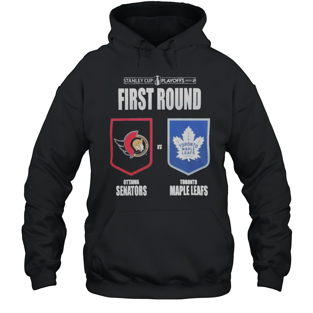 Ottawa Senators Vs Toronto Maple Leafs 2025 Stanley Cup Playoffs Shirt Unisex Hoodie