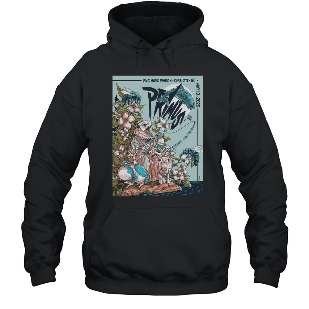 Primus May 10 2025 Event By Kaia Sauter At PNC Music Pavilion Charlotte NC T-shirt Unisex Hoodie