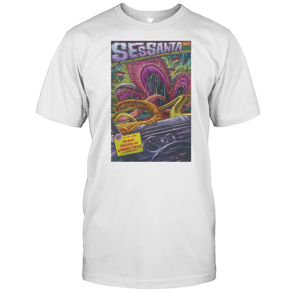 Sessanta V 2.0 Primus Puscifer And A Perfect Circle Charlotte NC 2025 T-shirt