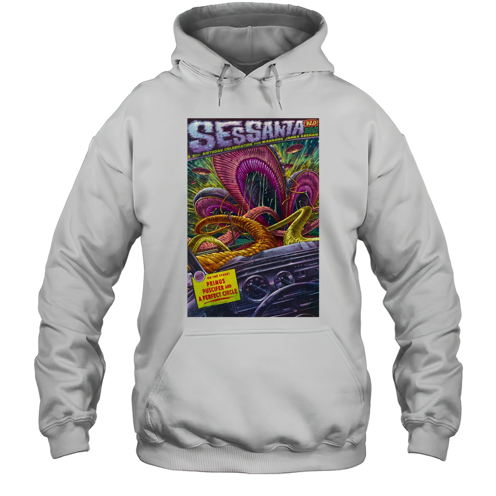 Sessanta V 2.0 Primus Puscifer And A Perfect Circle Charlotte NC 2025 T-shirt Unisex Hoodie