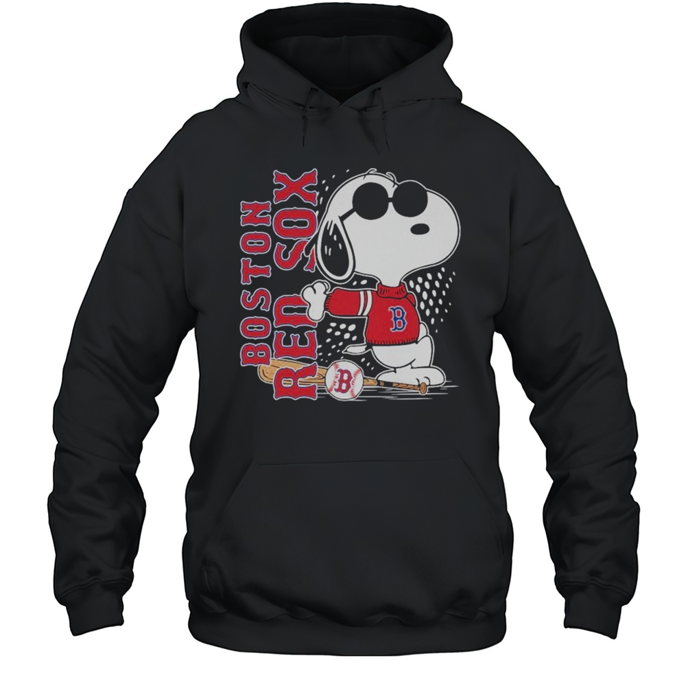 Snoopy Fan Boston Red Sox X The Peanuts T-shirt Unisex Hoodie