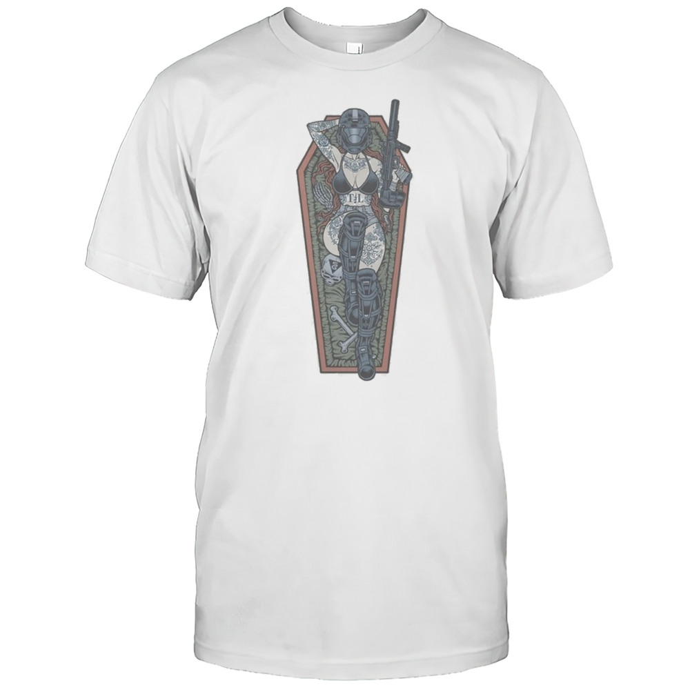 Space Siren Threat Llama T-shirt