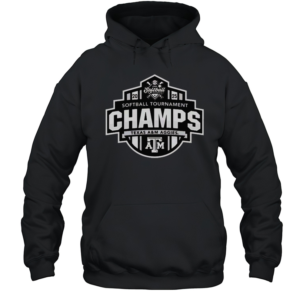 Texas AM Aggies Softball 2025 SEC Conference Tournament Champions T-shirt Unisex Hoodie