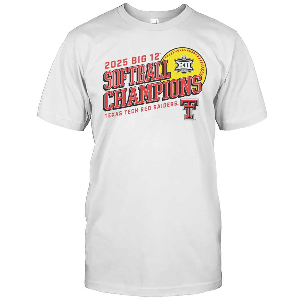 Texas Tech Red Raiders Big 12 Softball Conference Tournament Champions NCAA 2025 T-shirt