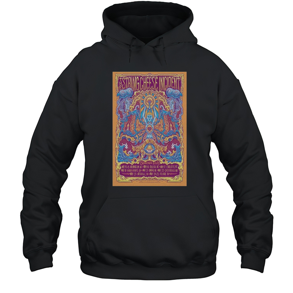 The String Cheese Incident Spring Tour 2025 T-shirt Unisex Hoodie