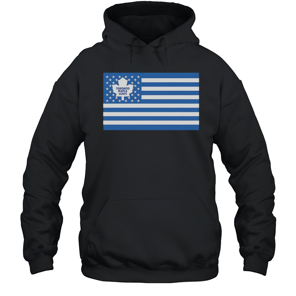 Toronto Maple Leafs American Flag Shirt Unisex Hoodie