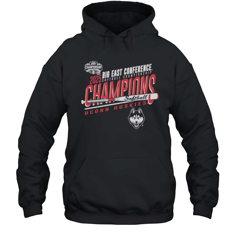 UConn Huskies 2025 Big East Softball Champions Shirt Unisex Hoodie