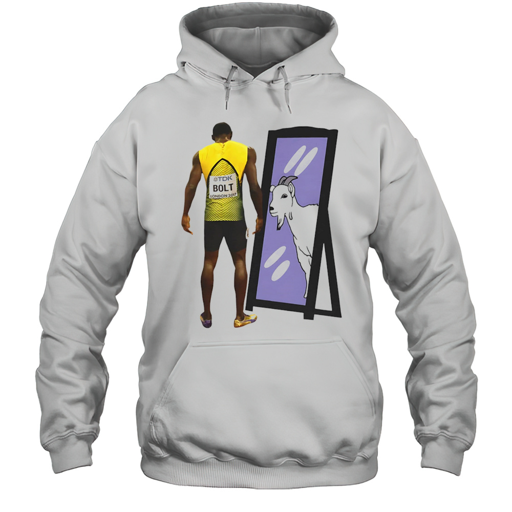 Usain Bolt Goat Mirror Shirt Unisex Hoodie