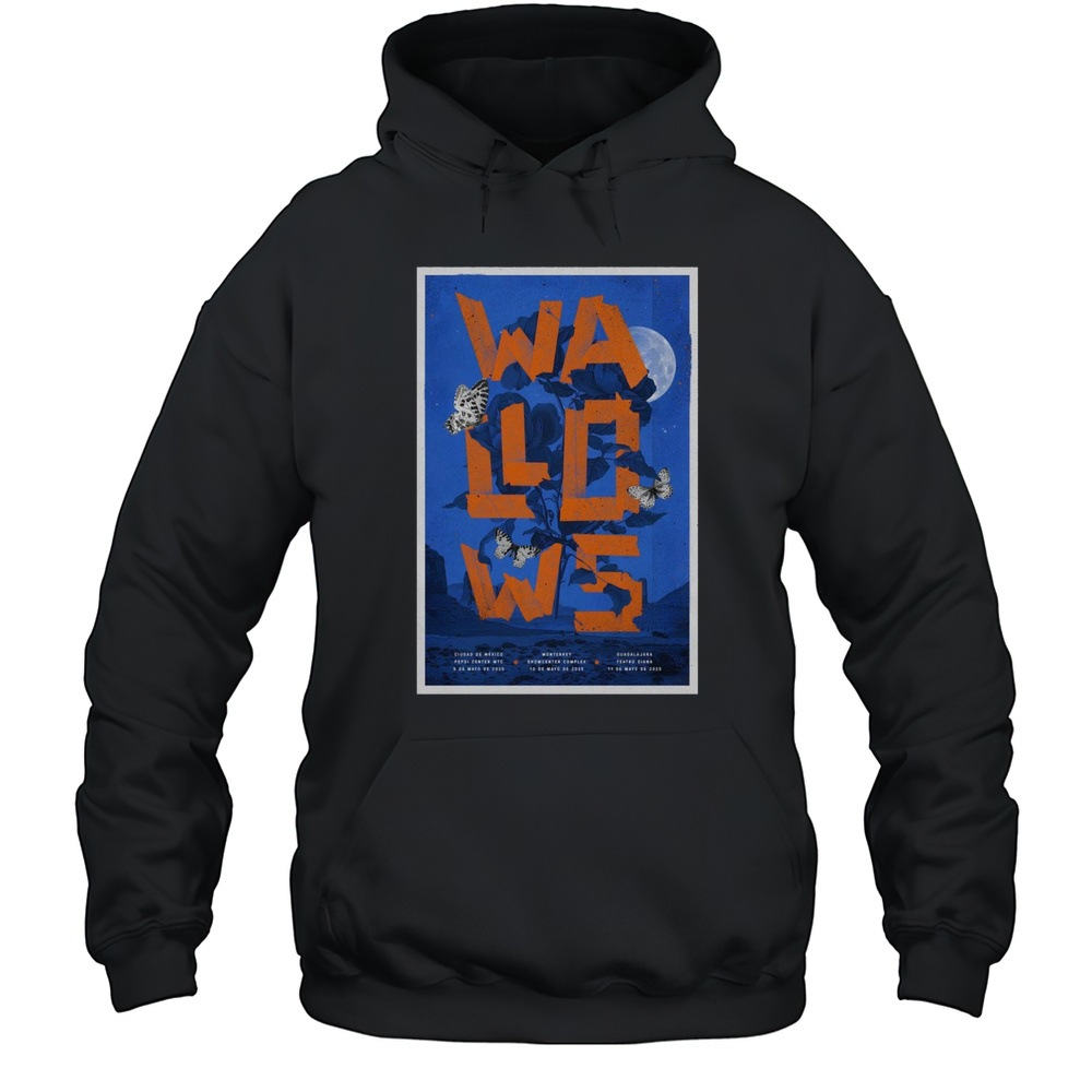 Wallows World Tour May 9-10-11 2025 Pepsi Center Wtc Showcenter Complex Teatro Diana T-shirt Unisex Hoodie