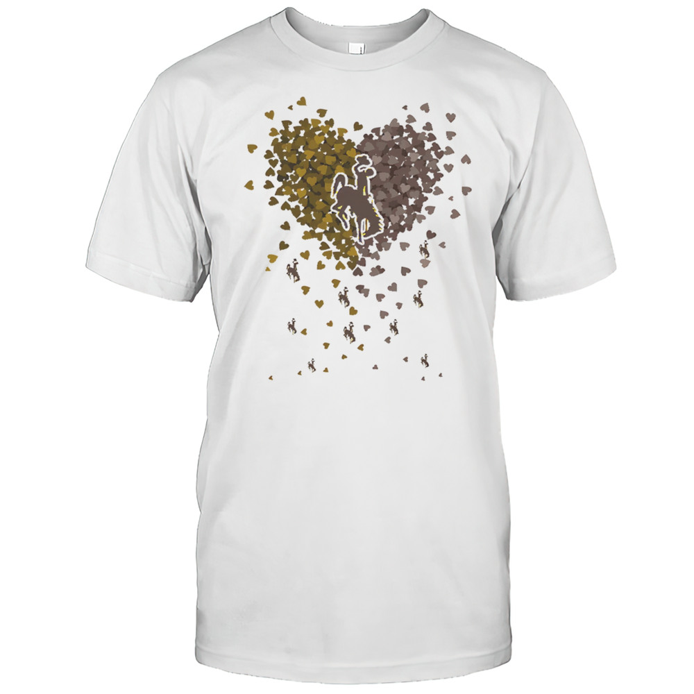Wyoming Cowboys Heart Explosion Shirt