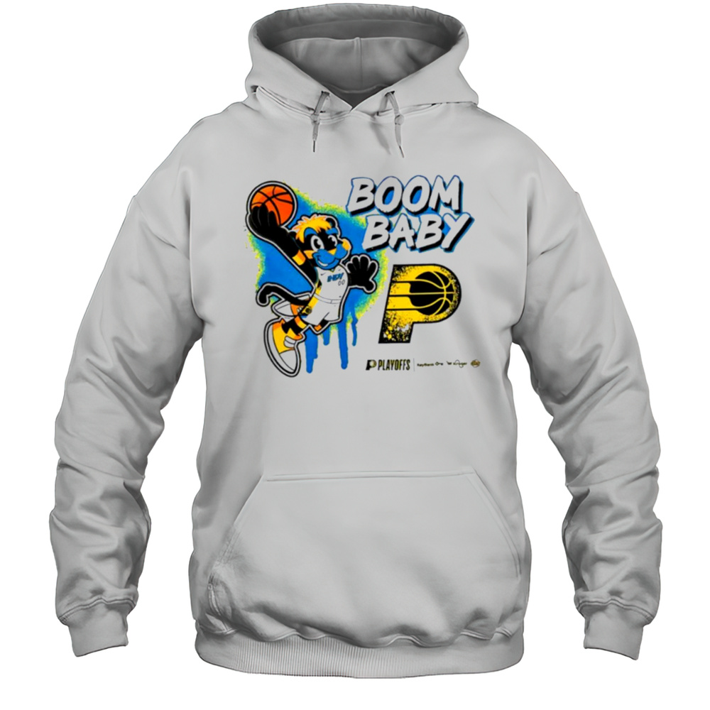 Boomer Boom Baby Indiana Pacers 2025 NBA Playoffs Shirt Unisex Hoodie