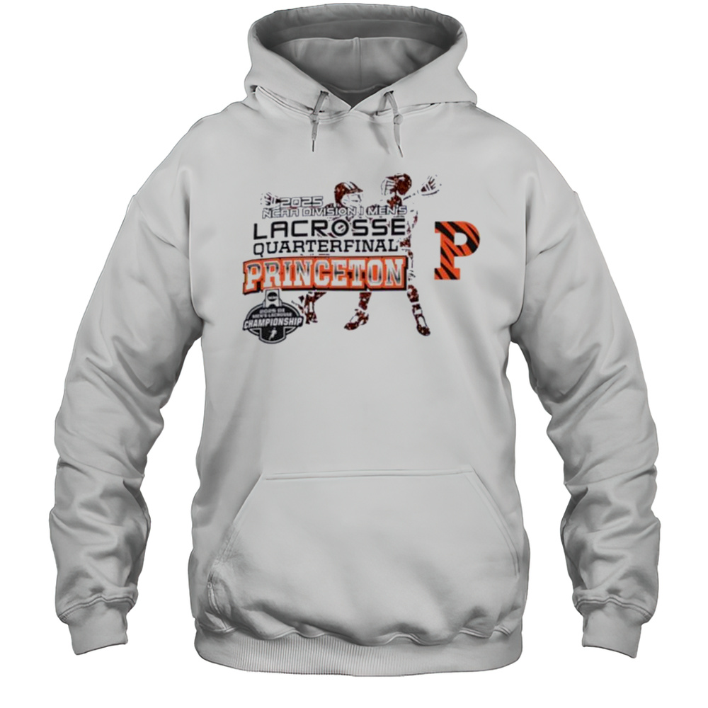 NCAA Division I Mens Lacrosse Quarterfinal Princeton Tigers 2025 Shirt Unisex Hoodie