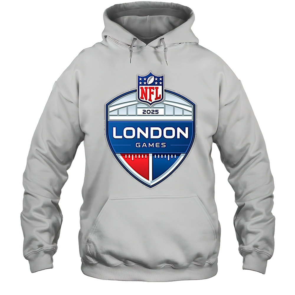 NFL London Game In 2025 Logo T-shirt Unisex Hoodie