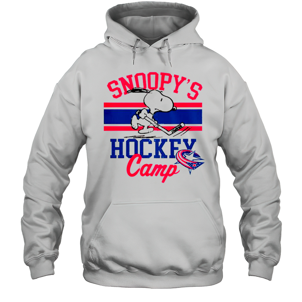 Snoopy Columbus Blue Jackets Snoopys Camp Snoopy NHL All Teams T-Shirt Unisex Hoodie