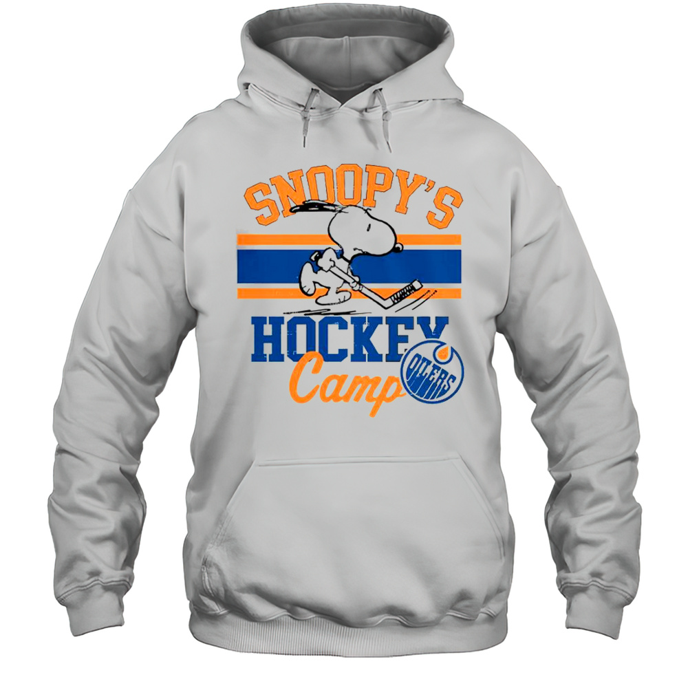 Snoopy Edmonton Oilers Snoopys Camp Snoopy NHL All Teams T-Shirt Unisex Hoodie