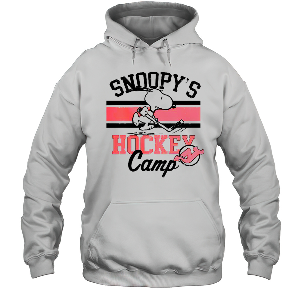 Snoopy New Jersey Devils Snoopys Hockey Camp Snoopy NHL All Teams T-Shirt Unisex Hoodie