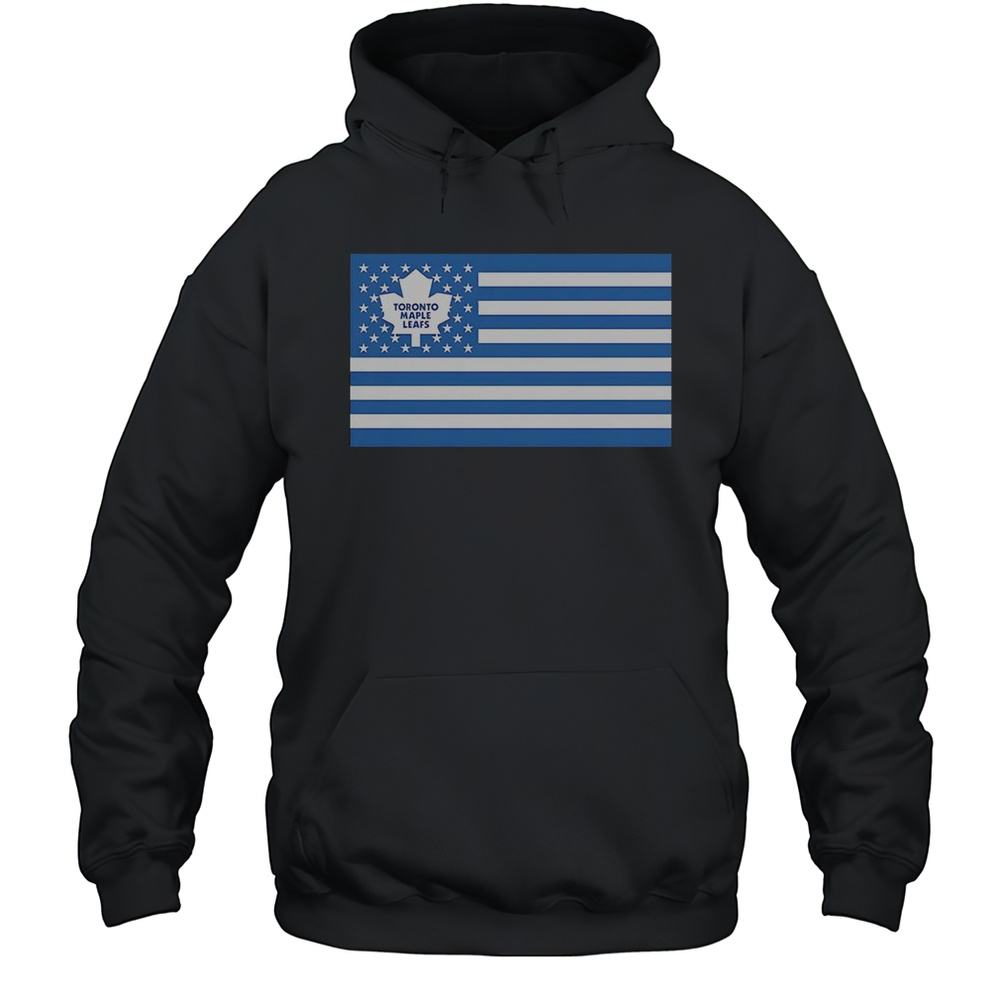 Toronto Maple Leafs American Flag T-Shirt Unisex Hoodie