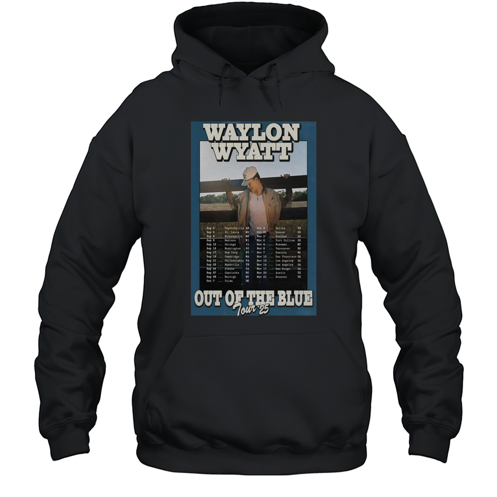 Waylon Wyatt Washington DC Out Of The Blue Tour September  November 2025 T-shirt Unisex Hoodie