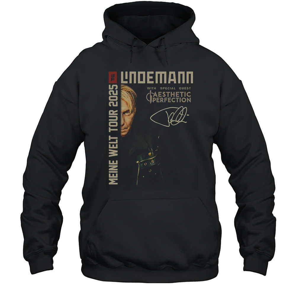2-Sided Till Lindemann Meine Welt Tour 2025 Rundhals T-Shirt Unisex Hoodie
