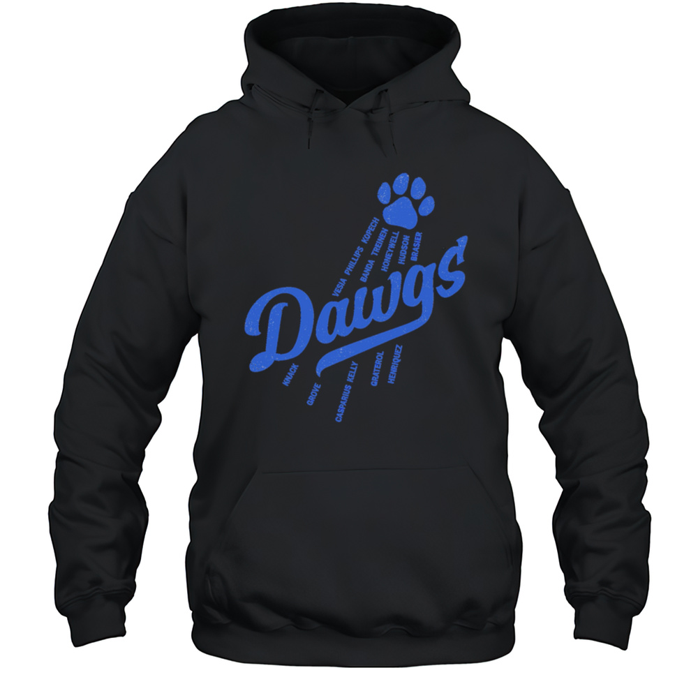 Bullpen Dawgs Los Angeles Dodgers Shirt Unisex Hoodie