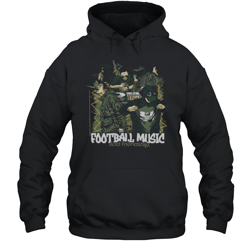 Football Music And Friendship Graphic T Shirt Unisex Hoodie