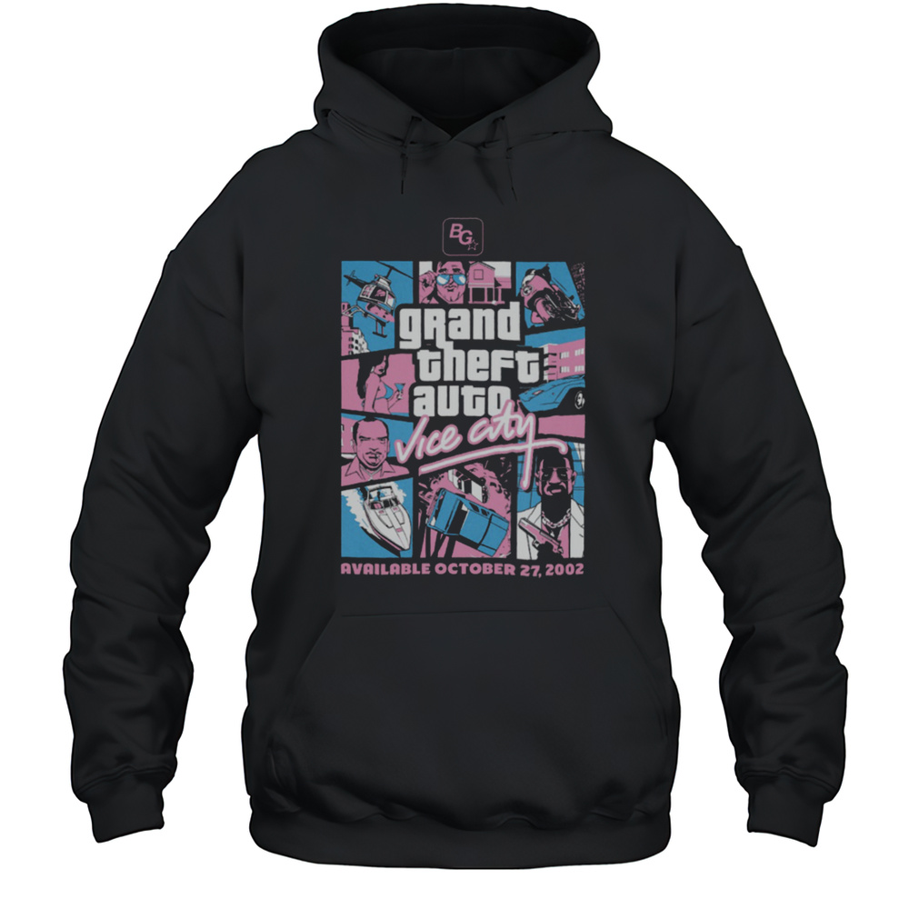 Grand Theft Auto Vice City Vintage Graphic T Shirt Unisex Hoodie