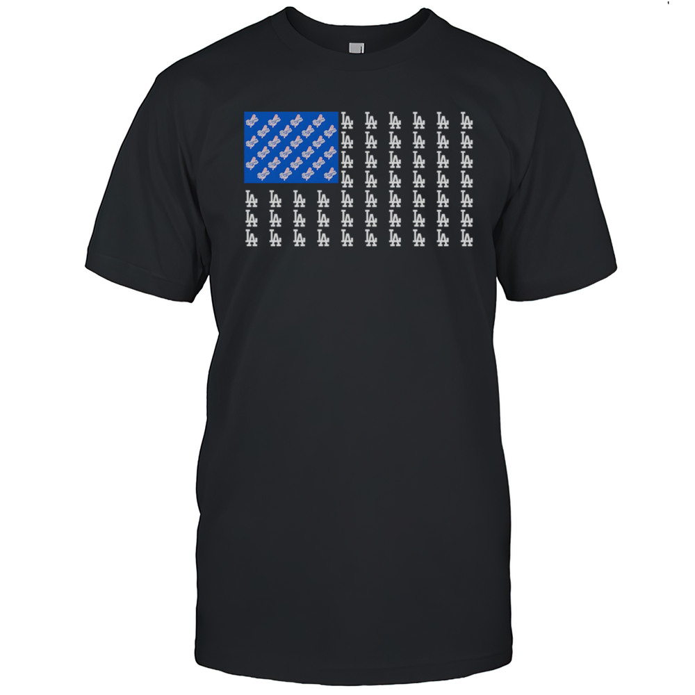 Logo Los Angeles Dodgers American Flag Shirt