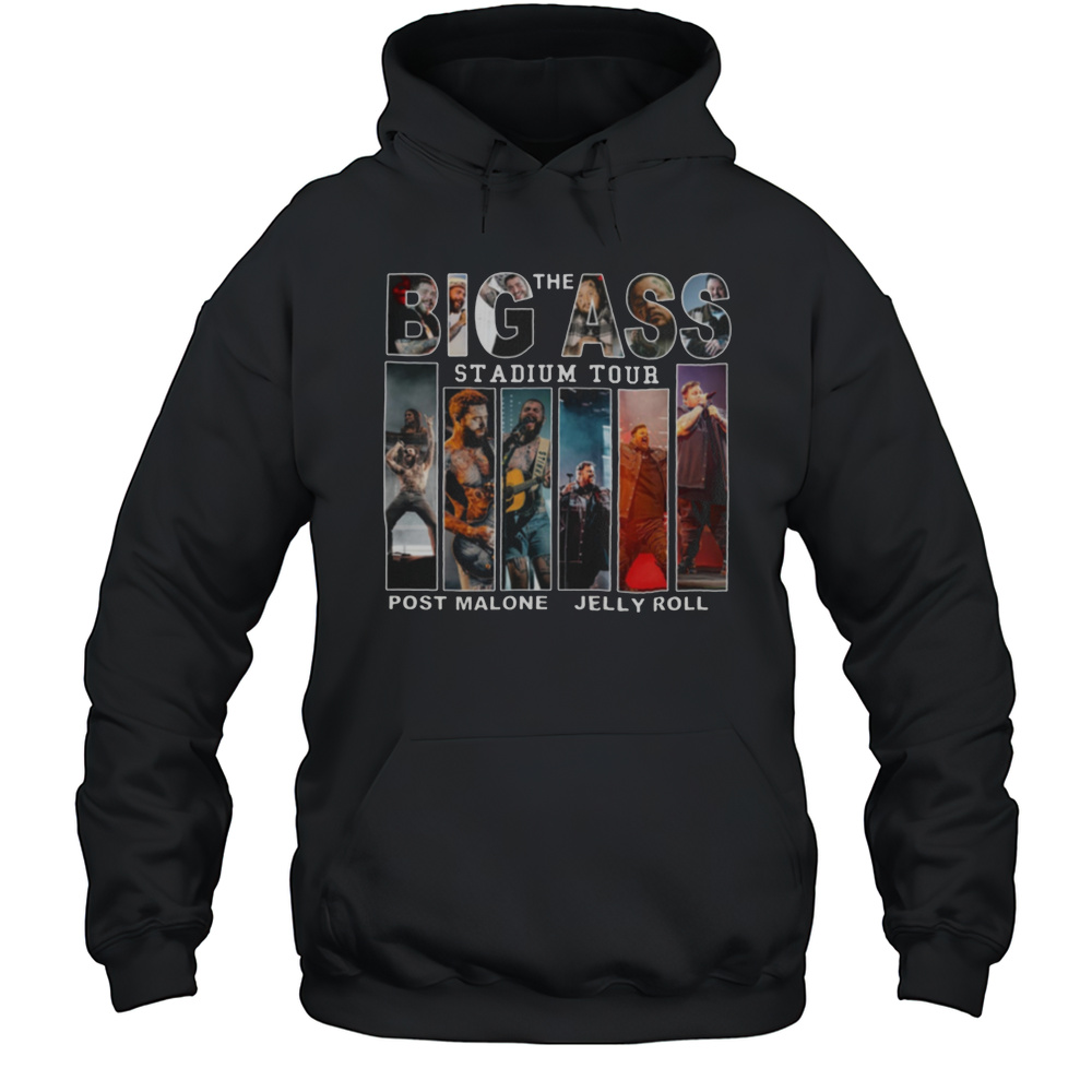 Malone Tour Big Ass Stadium Jelly Roll Football Retro 90s Vintage Shirt Unisex Hoodie