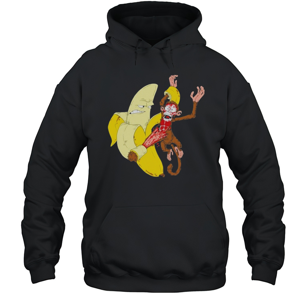 Monkey Peel Banana T-shirt Unisex Hoodie
