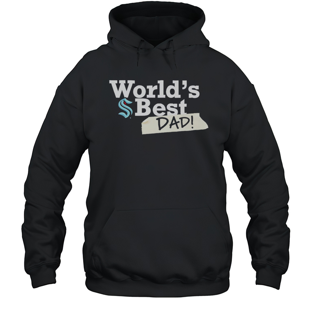 Seattle Kraken Worlds Best Dad Shirt Unisex Hoodie