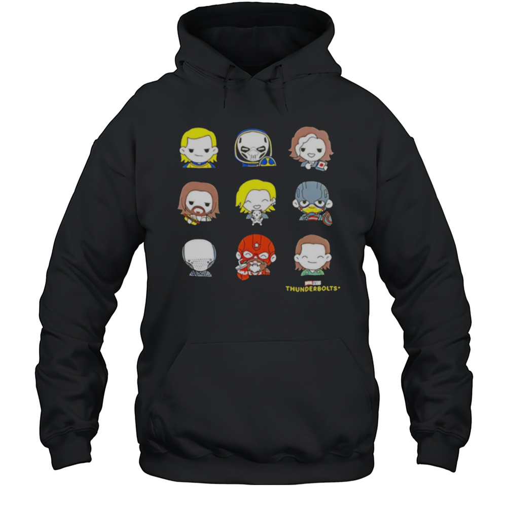 Thunderbolts Chibi Cartoon Characters Shirt Unisex Hoodie