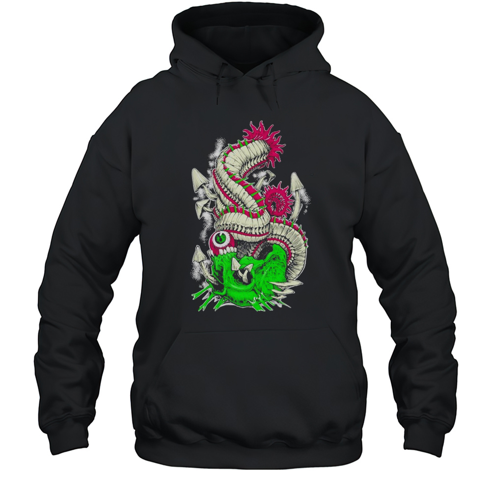 Wharflurch Psychedelic Skull T-shirt Unisex Hoodie