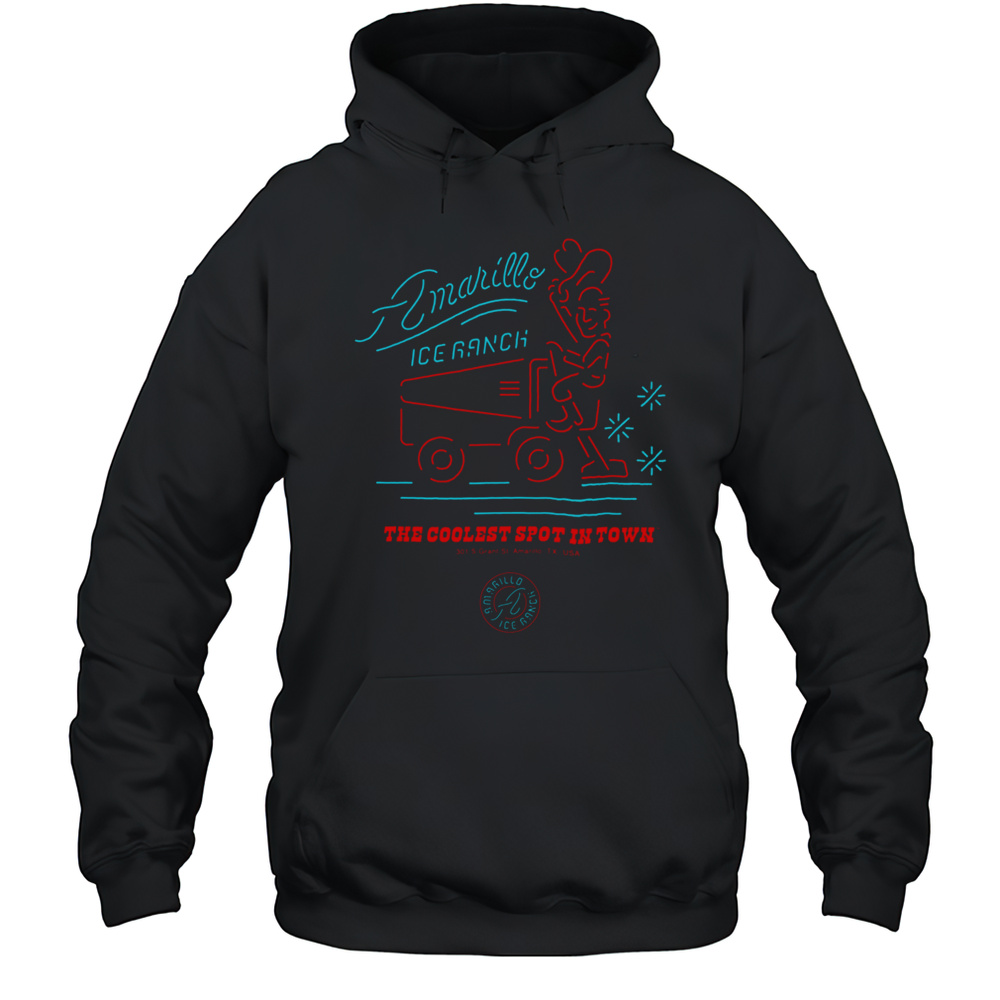 Amarillo Texas Tee Ice Ranch Vintage Style T Shirt Unisex Hoodie