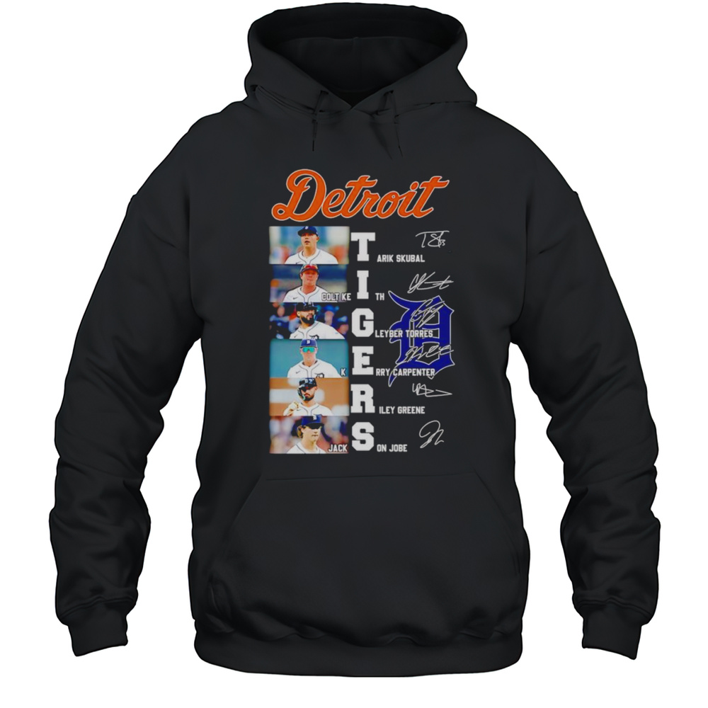 Detroit Tigers Tarik Skubal Colt Keith Gleyber Torres Signature Shirt Unisex Hoodie